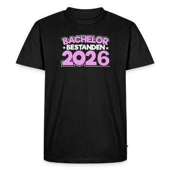Licence 2026 Remise des diplômes - T-shirt Premium bio Homme - noir - Devant - Nico (187cm)