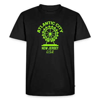 Atlantic City - Fondé en 1854 - New Jersey - États-Unis - T-shirt Premium bio Homme - noir - Devant - Nico (187cm)