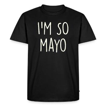 Mayo Mayonnaise - T-shirt Premium bio Homme - noir - Devant - Nico (187cm)