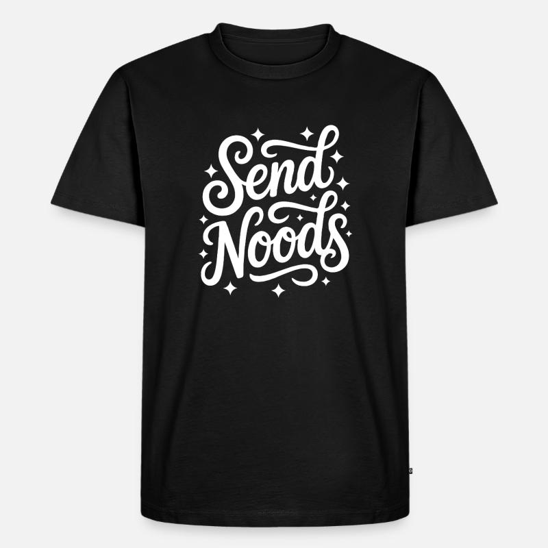 Send Noods Ramen - Männer Premium Bio T-Shirt - Schwarz