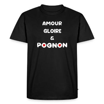 Love Money Dollar - Men's Premium Organic T-Shirt - black - Front - Nico (187cm)