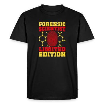 Forensic Science Major Limited Edition Forensics - Men's Premium Organic T-Shirt - black - Front - Nico (187cm)