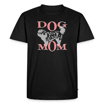 Dog with text - Men's Premium Organic T-Shirt - black - Front - Nico (187cm)