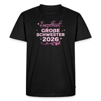 Grande Sœur Bébé Grosse 2026 - T-shirt Premium bio Homme - noir - Devant - Nico (187cm)