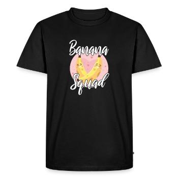Banana Squad Kawaii - Men's Premium Organic T-Shirt - black - Front - Nico (187cm)