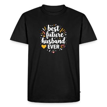 Meilleur futur mari - T-shirt Premium bio Homme - noir - Devant - Nico (187cm)