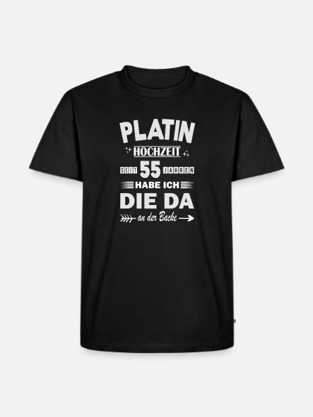 55 Years Relationship Anniversary Wedding Anniversary - Men's Premium Organic T-Shirt - black