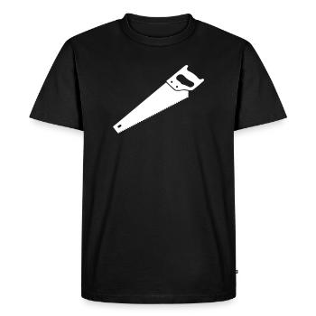 Vecteur de Bois en Queue de Renard - T-shirt Premium bio Homme - noir - Devant - Nico (187cm)
