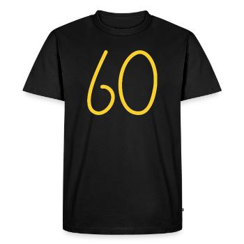 60 - Men's Premium Organic T-Shirt - black - Front - Nico (187cm)