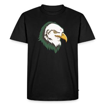 Eagle Head - T-shirt Premium bio Homme - noir - Devant - Nico (187cm)