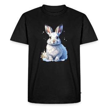blanchon - T-shirt Premium bio Homme - noir - Devant - Nico (187cm)