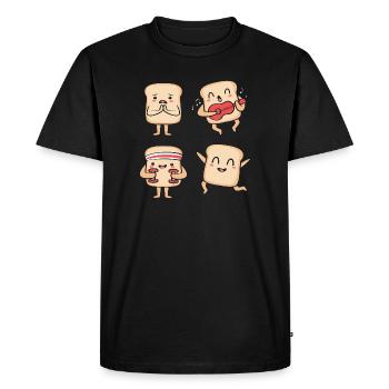 Baker Baker Baking - Men's Premium Organic T-Shirt - black - Front - Nico (187cm)
