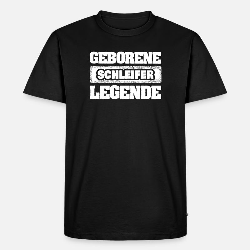Schleifer - Männer Premium Bio T-Shirt - Schwarz
