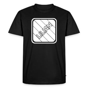 Cadeau pour Lilian - T-shirt Premium bio Homme - noir - Devant - Nico (187cm)