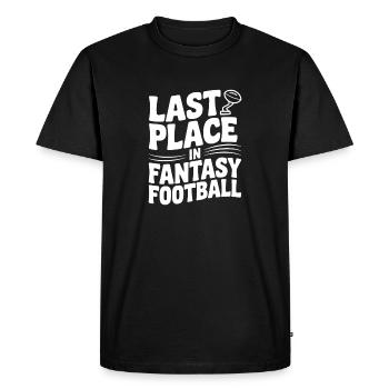 Last Place in Fantasy Football - Men's Premium Organic T-Shirt - black - Front - Nico (187cm)