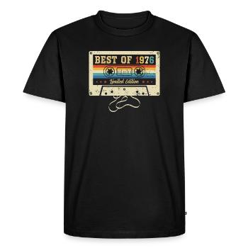 Meilleur anniversaire de 1976 pour le 50e anniversaire - T-shirt Premium bio Homme - noir - Devant - Nico (187cm)