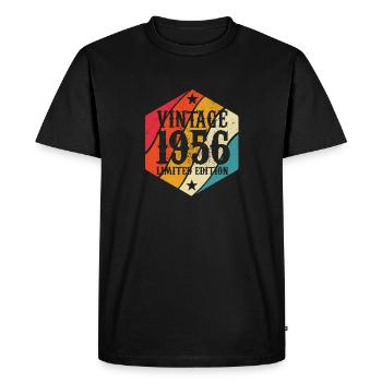 Édition limitée cadeau d’anniversaire 1956 - T-shirt Premium bio Homme - noir - Devant - Nico (187cm)