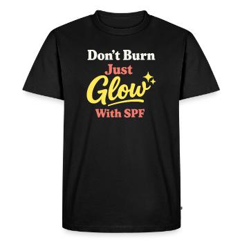 Culture SPF Identité Soins de la peau Humour - T-shirt Premium bio Homme - noir - Devant - Nico (187cm)