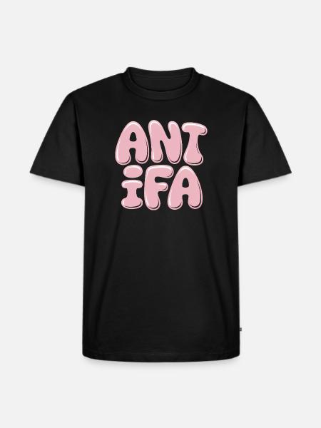 Antifa - Antifascist Merch - Men's Premium Organic T-Shirt - black