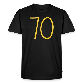 70 - T-shirt Premium bio Homme - noir - Devant - Nico (187cm)