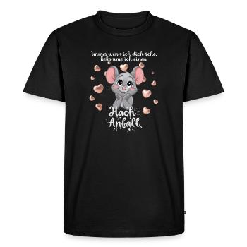 Sweet Mouse has a Hach seizure. - Men's Premium Organic T-Shirt - black - Front - Nico (187cm)