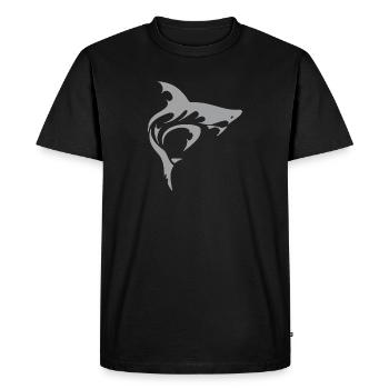 Requin - T-shirt Premium bio Homme - noir - Devant - Nico (187cm)