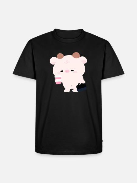 Tried Cow Coffee Run - Men's Premium Organic T-Shirt - black