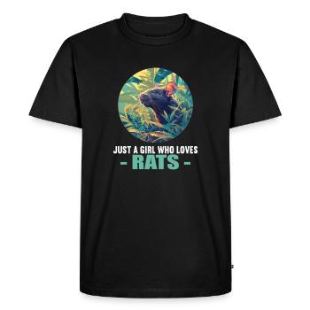 Rat Rat - T-shirt Premium bio Homme - noir - Devant - Nico (187cm)