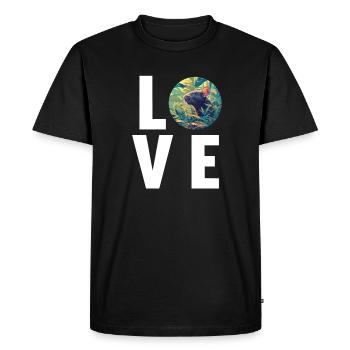 Rat Rat - T-shirt Premium bio Homme - noir - Devant - Nico (187cm)