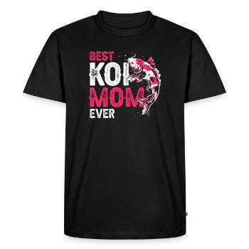 Best Koi Mom Ever Funny Proud Pond Humor - Men's Premium Organic T-Shirt - black - Front - Nico (187cm)