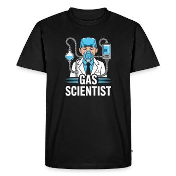 Anesthesiologist Gas Scientist Anesthesia - Men's Premium Organic T-Shirt - black - Front - Nico (187cm)