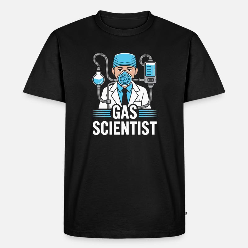 Anesthesiologist Gas Scientist Anesthesia - Männer Premium Bio T-Shirt - Schwarz