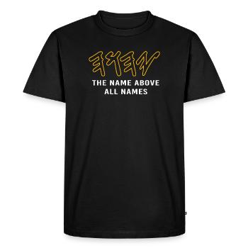 Judaïsme juif Yeshua - T-shirt Premium bio Homme - noir - Devant - Nico (187cm)