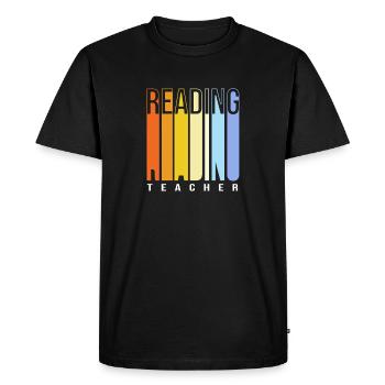 École maternelle Reading École primaire Enseignante - T-shirt Premium bio Homme - noir - Devant - Nico (187cm)