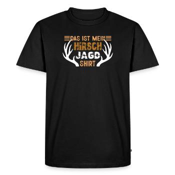 Hunter Gifts Hunting Hunting Hunter Exam - Men's Premium Organic T-Shirt - black - Front - Nico (187cm)