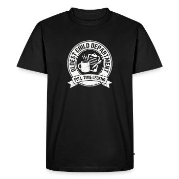 Département des enfants aînés à temps plein Légende Frère ou sœur Légende - T-shirt Premium bio Homme - noir - Devant - Nico (187cm)