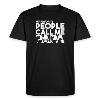 Les personnes préférées m’appellent papa du paintball - T-shirt Premium bio Homme - noir - Devant - Nico (187cm)