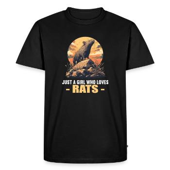 Rat Rat - T-shirt Premium bio Homme - noir - Devant - Nico (187cm)