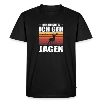 Hunter Gift Hunting Hunting Hunter Exam Passed - Men's Premium Organic T-Shirt - black - Front - Nico (187cm)