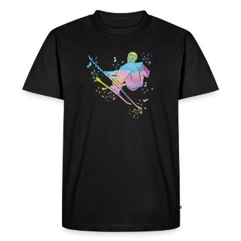 Alpine skiing Winter sports Nordic skiing - Men's Premium Organic T-Shirt - black - Front - Nico (187cm)