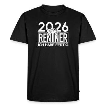 2026 Renner Palm Design - Men's Premium Organic T-Shirt - black - Front - Nico (187cm)