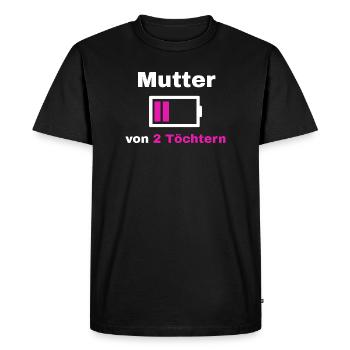 Mother Daughter Saying Pride Mom 2 Kids Gift - Men's Premium Organic T-Shirt - black - Front - Nico (187cm)