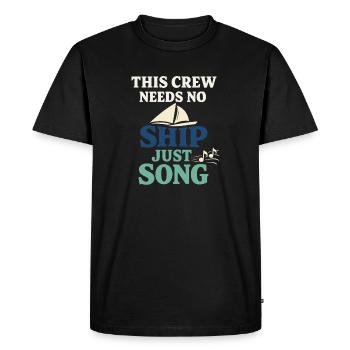Communauté de musique folk Shanty Crew - T-shirt Premium bio Homme - noir - Devant - Nico (187cm)