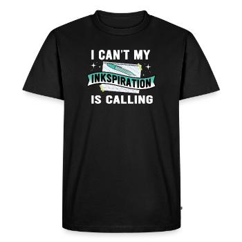 Poésie Slam Ink Stimulation Slam Poésie - T-shirt Premium bio Homme - noir - Devant - Nico (187cm)