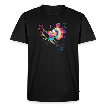 Alpine skiing Winter sports Nordic skiing - Men's Premium Organic T-Shirt - black - Front - Nico (187cm)