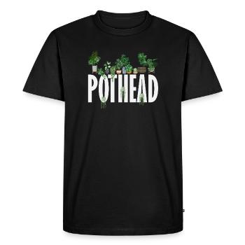 Amoureux des plantes Jardiniers Jardinage - T-shirt Premium bio Homme - noir - Devant - Nico (187cm)