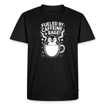 Coffee Sayings Caffeine Funny Coffee Gift - Men's Premium Organic T-Shirt - black - Front - Nico (187cm)