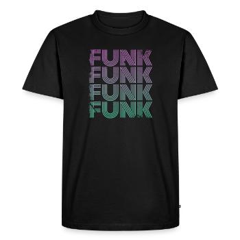 Funk Vintage - T-shirt Premium bio Homme - noir - Devant - Nico (187cm)