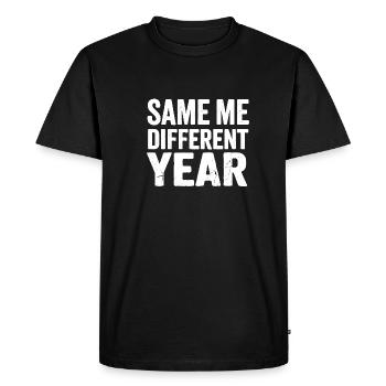 Même moi, une autre année - T-shirt Premium bio Homme - noir - Devant - Nico (187cm)