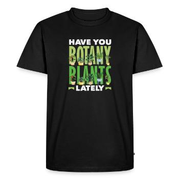 Jardinage Boatic Boatany Plant Lover - T-shirt Premium bio Homme - noir - Devant - Nico (187cm)